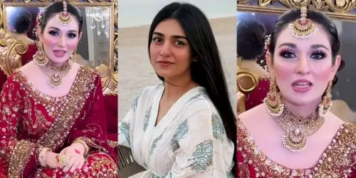 From Stunner to Scrutiny: Sarah Khan's Latest Bridal Makeover Ignites Fierce Online Debate From Stunner to Scrutiny: Sarah Khan's Latest Bridal Makeover Ignites Fierce Online Debate